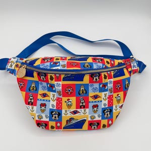 NEW Mouse Cruise Patchwork Large Fanny Pack