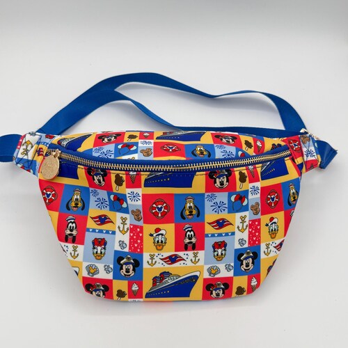 NEW Mouse Cruise Patchwork Large Fanny Pack