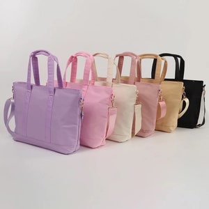 Nylon Tote Bags, Nylon Weekender Bag with Chenille Patches