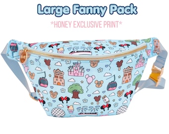 NEW Park Doodles LARGE Fanny Pack - *Honey Exclusive Print*