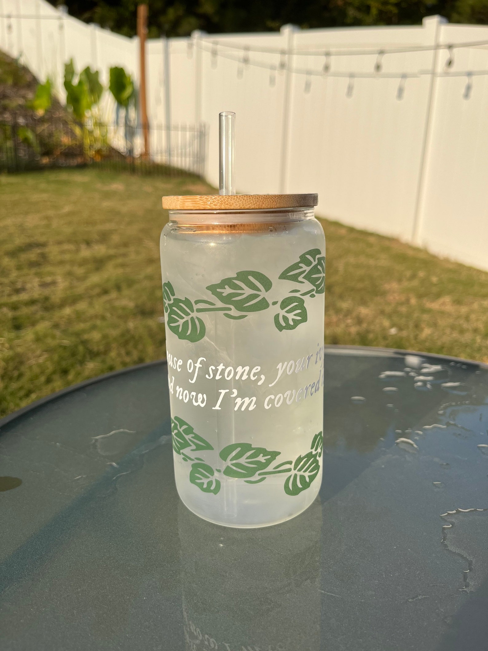 Ivy Color Changing Glass Cup Taylor Etsy