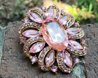 pink brooches pins