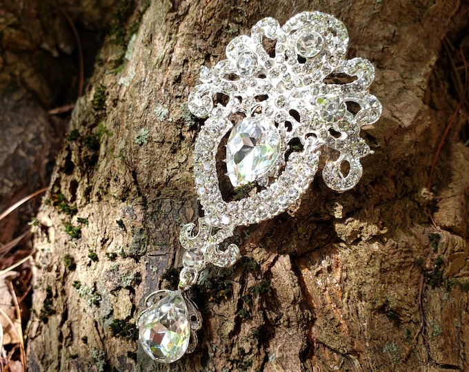 Set 6 Spille Gioiello In Metallo – Fermagli Per Abiti, Sciarpe E Pantaloni, Cristallo Finto, Vintage, Per Donna