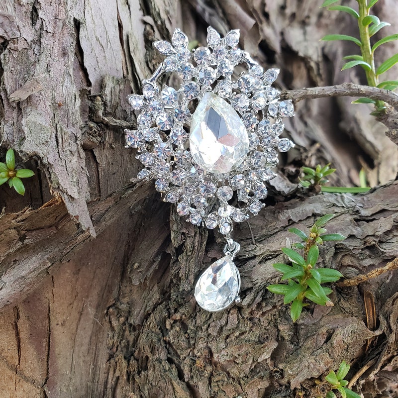 Small Silver Brooch - Etsy