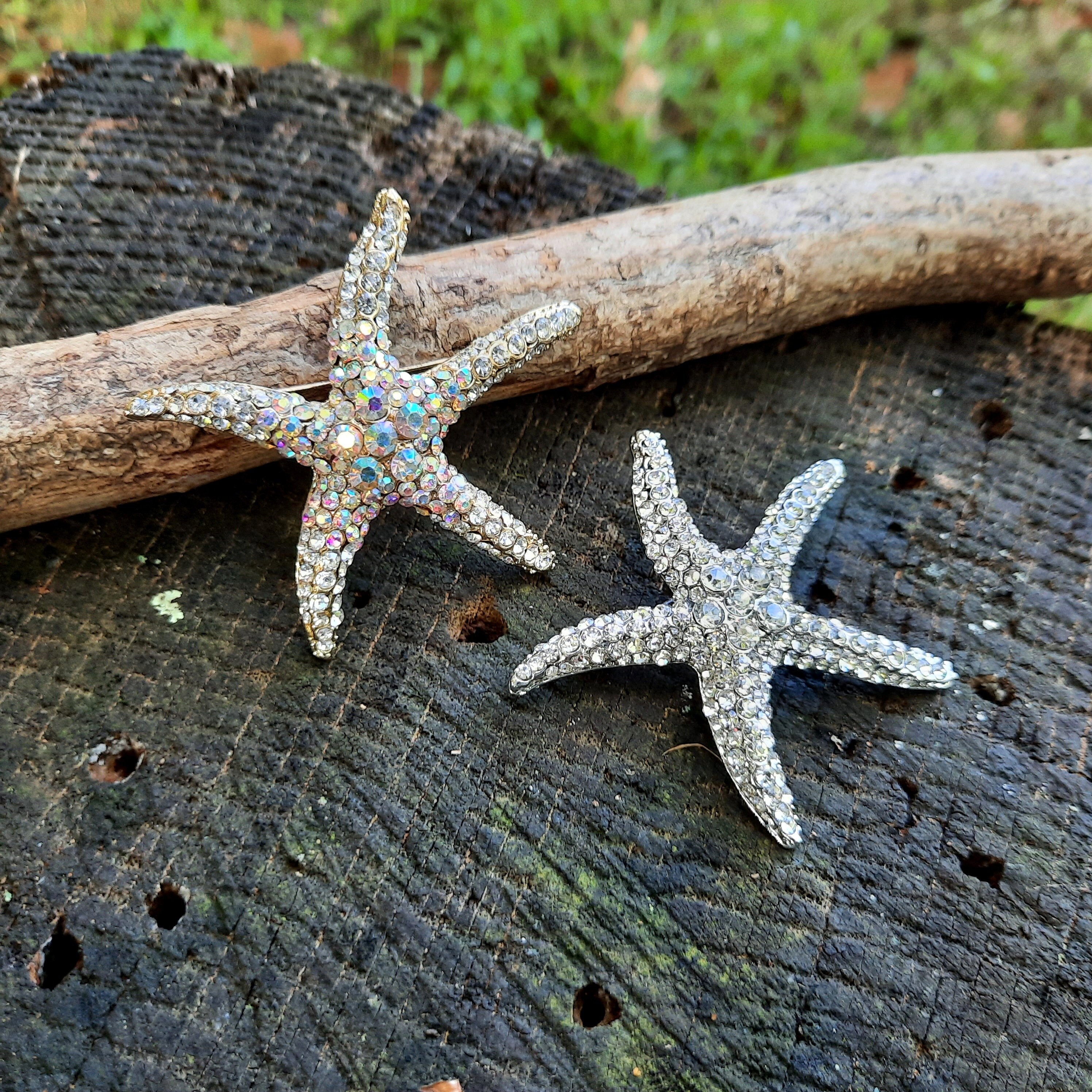 Tan/Orange Flat Starfish 2-2.5- Starfish - Craft Supplies