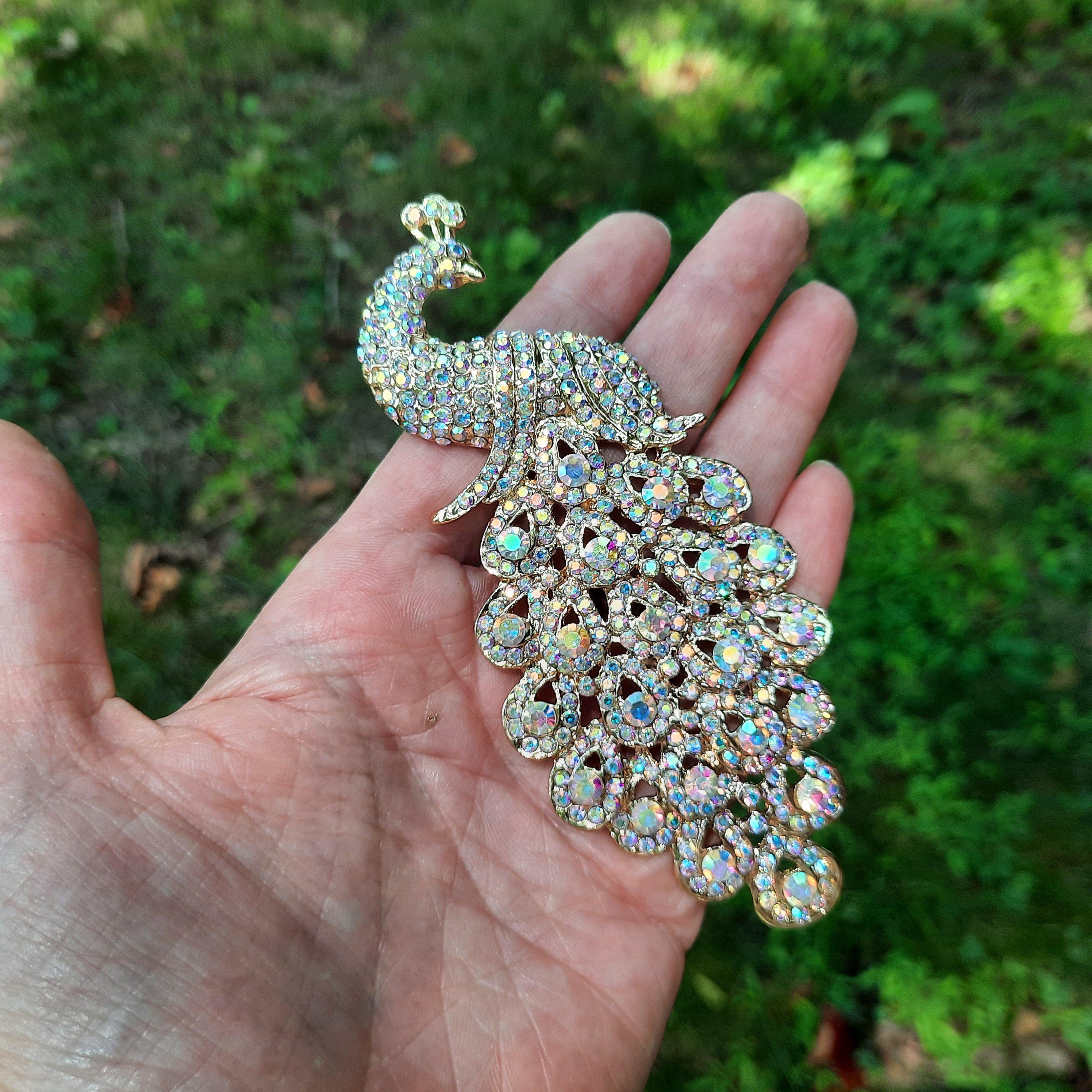 Morkopela Bird Rhinestone Brooch For Women Vintage Costume Brooches and  Pins Crystal Pin Jewelry Clothes Broach Accessories