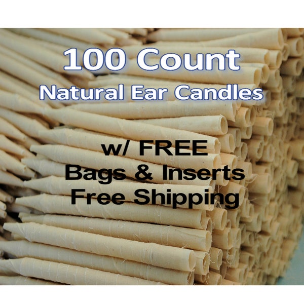 100 Count Natural Ear Candles