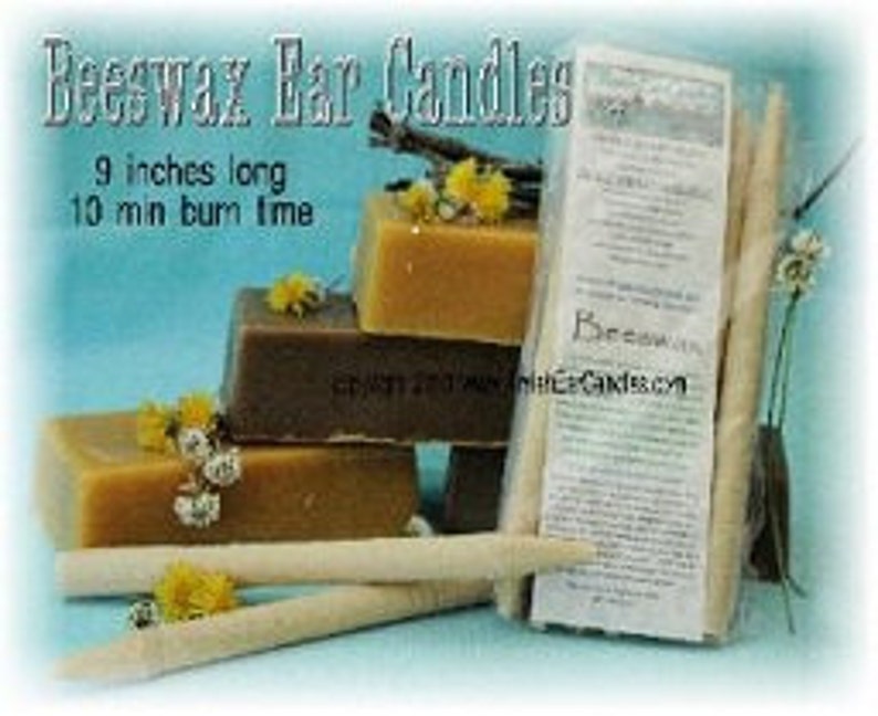 Pack of 10 100 Beeswax Ear Candles Etsy