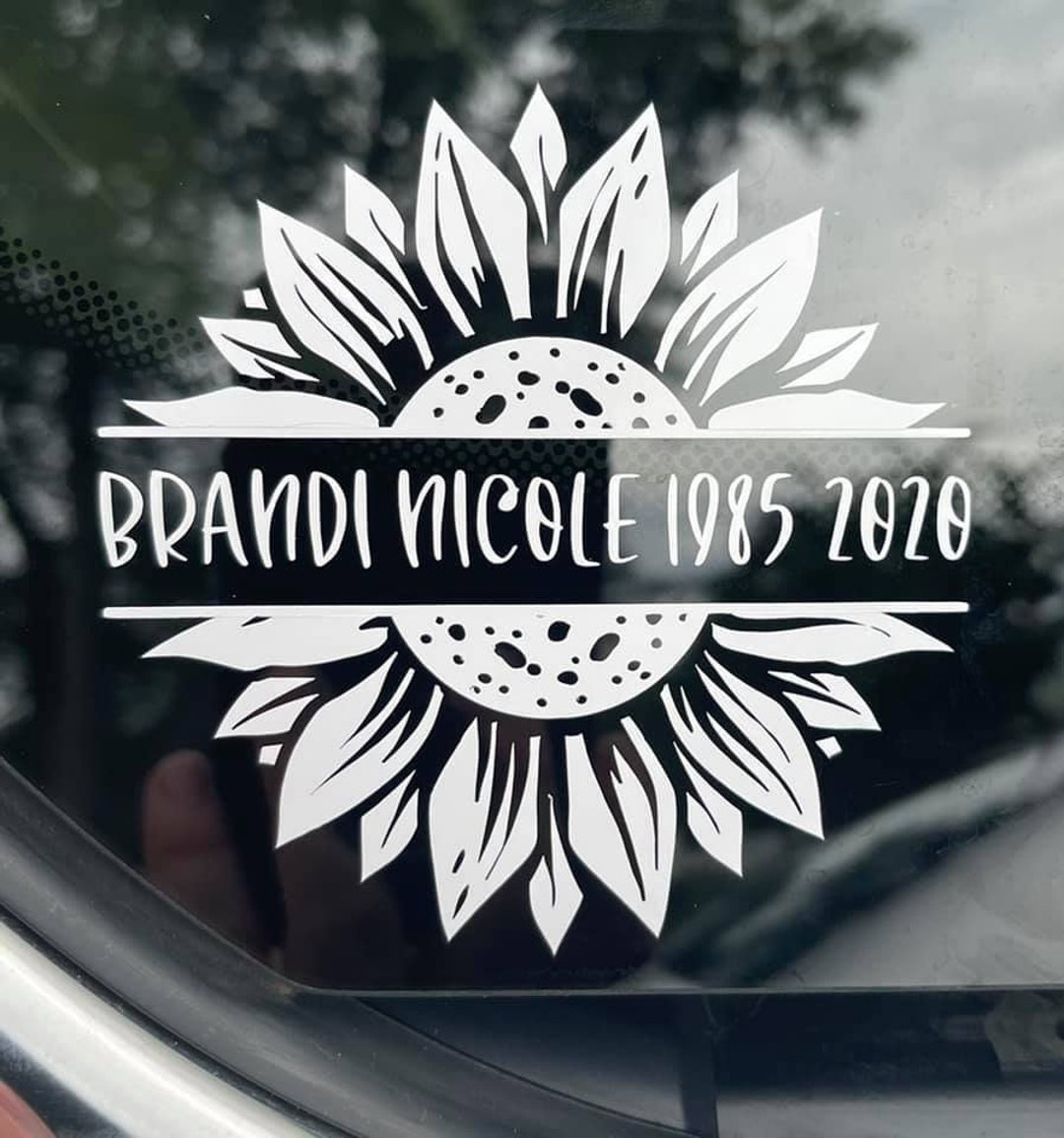 Custom Memorial Car Vinyl, Memorial Stickers, Custom Car Stickers, Etsy