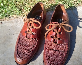 Vintange Dark Brown Leather Cole Haan