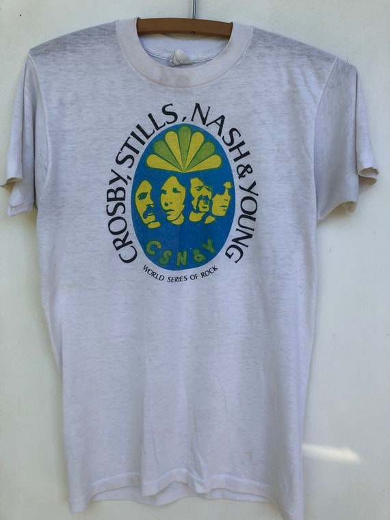 Vintage 1970s Crosby Stills Nash & Young T Shirt