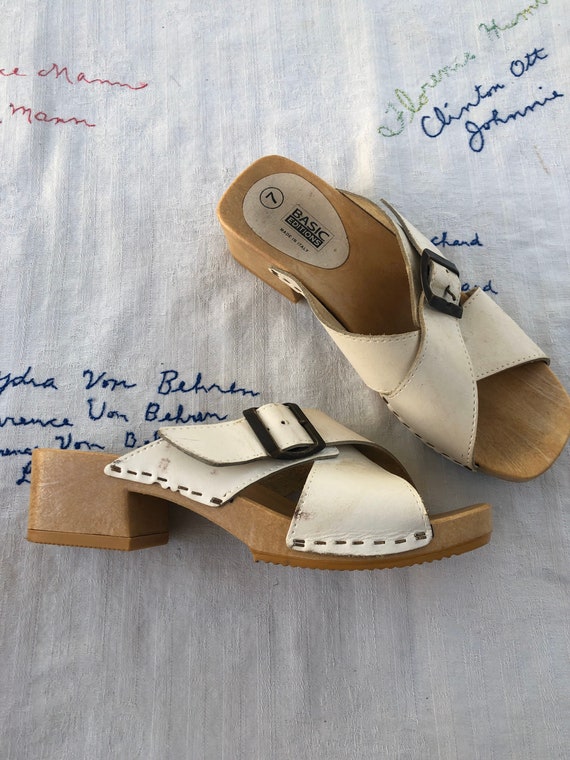 Vintage 1990s / Platform / Chunky /Clog Sandal / … - image 3