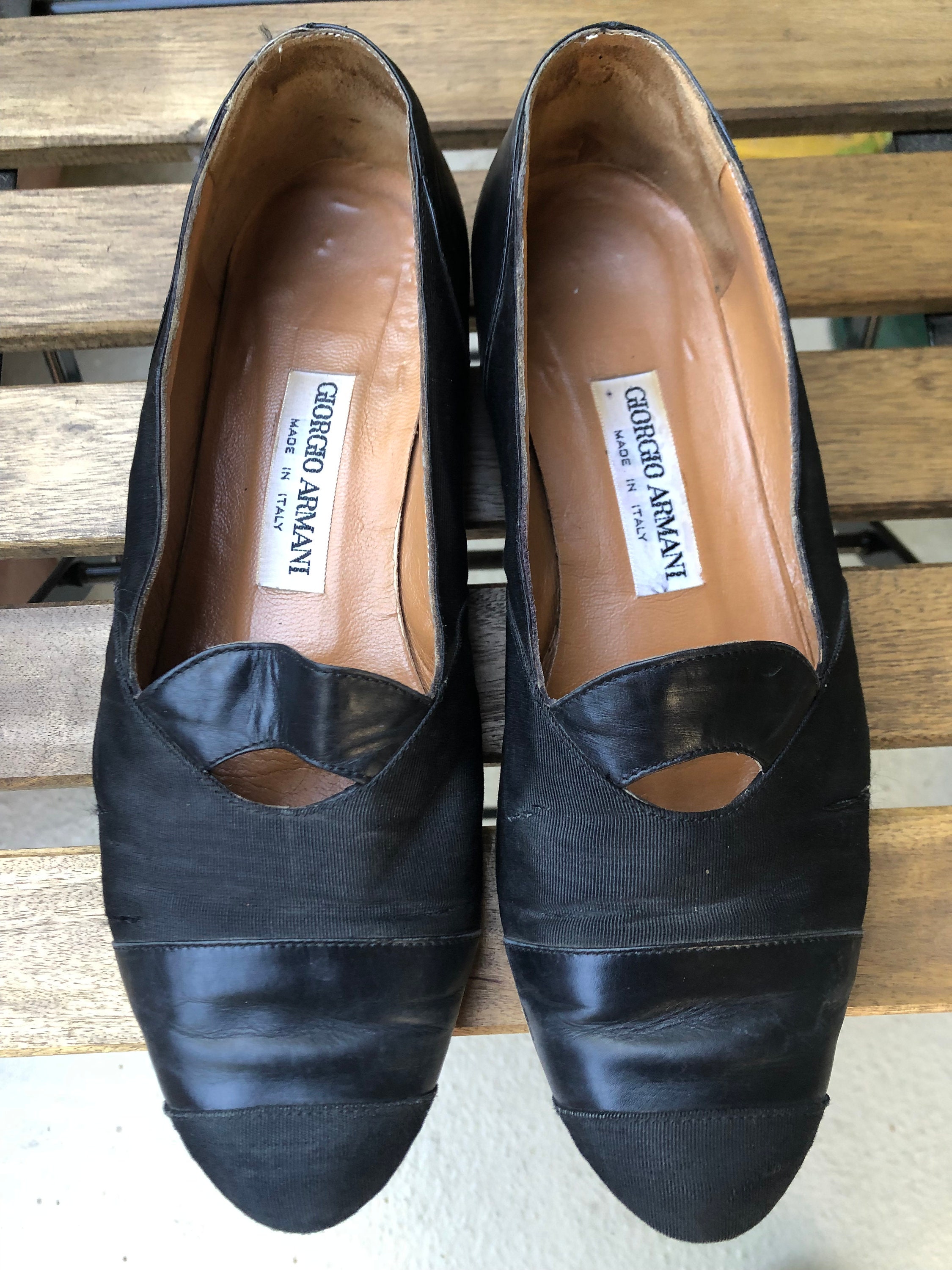 Armani flat shoes deals