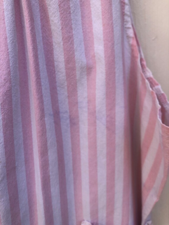 Vintage 1980s 1990s pink and white striped romper. - image 8