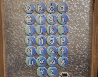 ABC-XYZ MAGNETIC Lowercase Alphabet Letter Tracing - Dry Erase Markers - Preschool Letter Tracing