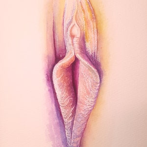 Yoni Art ‘Aurora’ Watercolour sacred feminine print