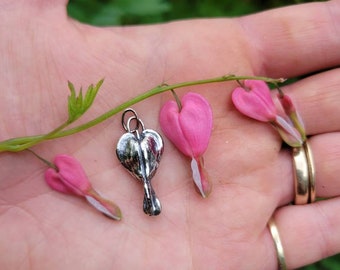 Bleeding heart charm