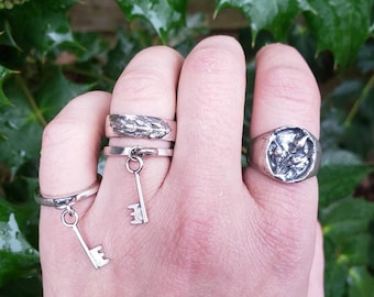 Key charm rings