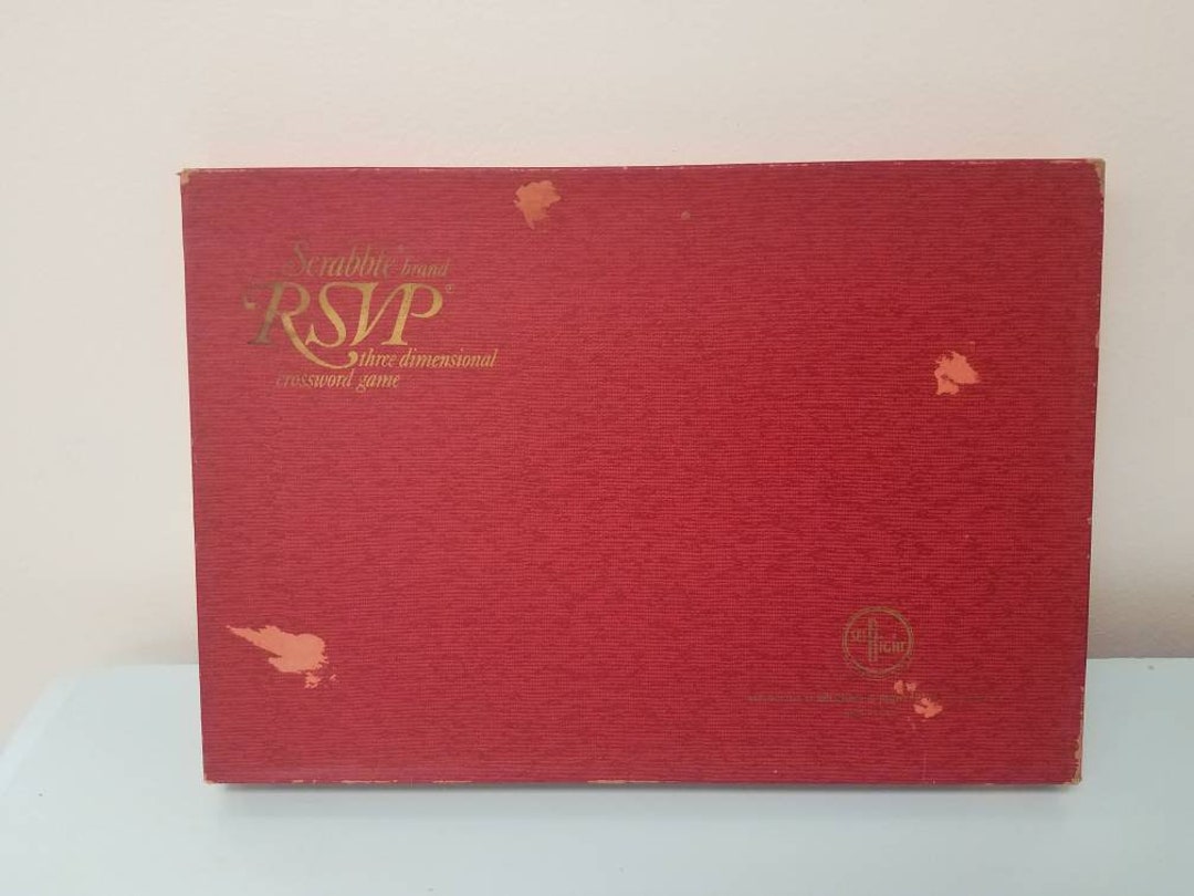 Scrabble rsvp game three dimensional crossword game selchow etsy india