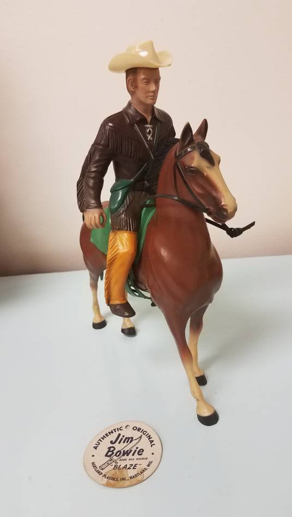 1950's Hartland Jim Bowie and His Horse Blaze Vintage | Etsy