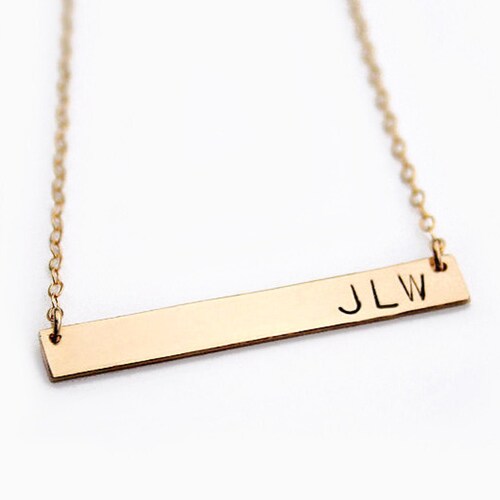 Gold Filled Chain Initials Bracelet Tiny Initial Bracelet Etsy