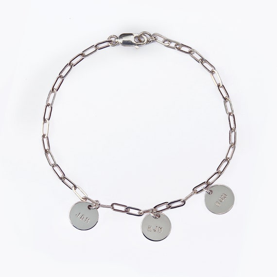 Initial engraved bracelet sale