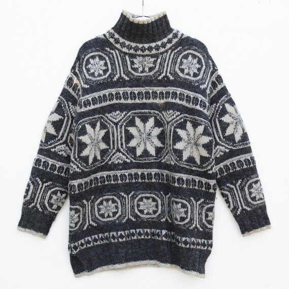 Nordic snowflake sweater hot sale