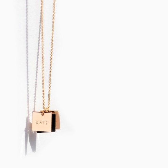Custom square pendant deals