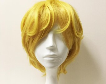 yellow mens wig