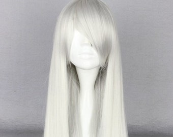 White Cosplay Wig Etsy