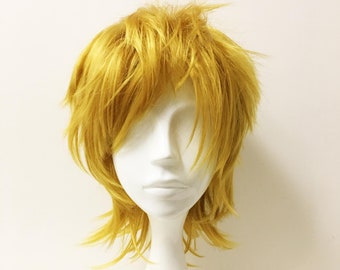 yellow mens wig