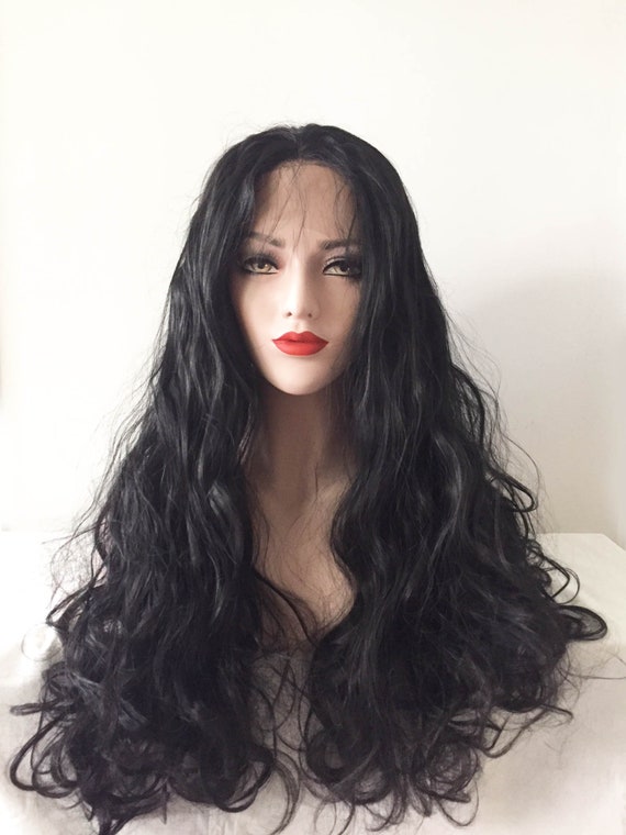 Women Lace Front Black Baby Hair Pre Plucked Natural Hairline Etsy