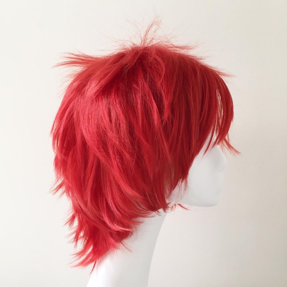 Red anime wig deals