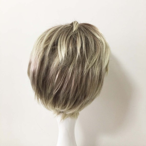 Men Ombre Ash Blonde Brown Middle Part Short Hair Cosplay - Etsy New Zealand Men Ombre Ash Blonde Brown Middle Part Short Hair Cosplay - Etsy New Zealand