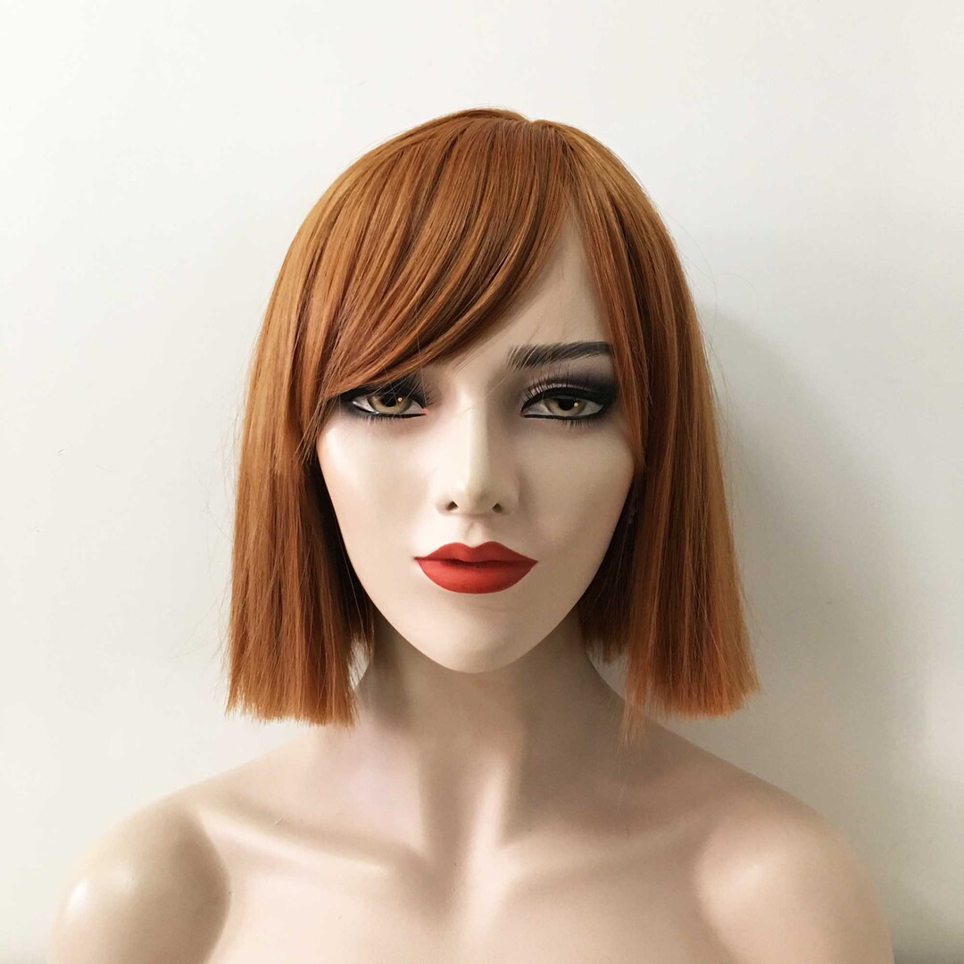Image of Ginger blunt bob with side-parted fringe