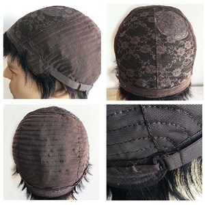 men human hair wig cap