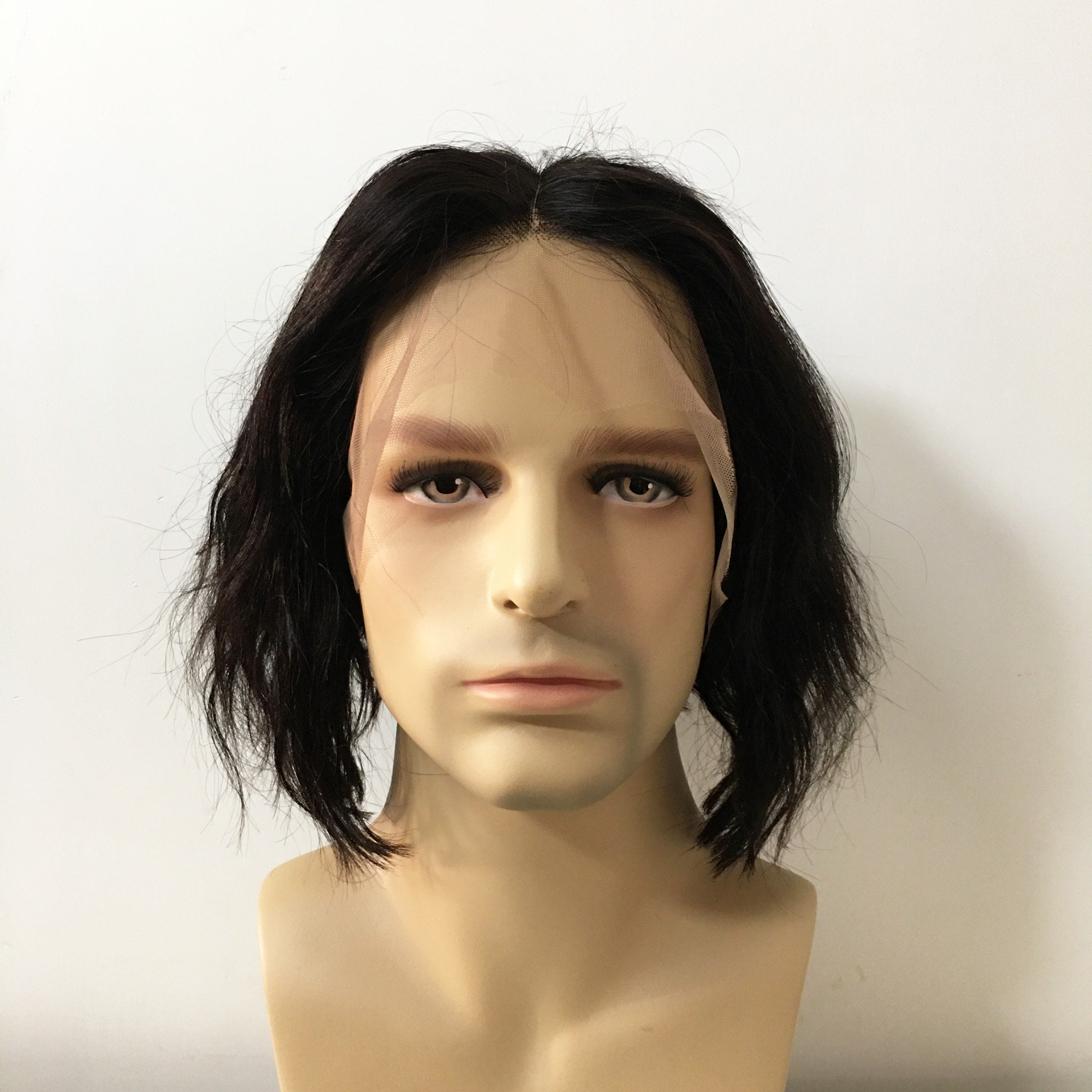 Mens human hair lace front wigs 2025