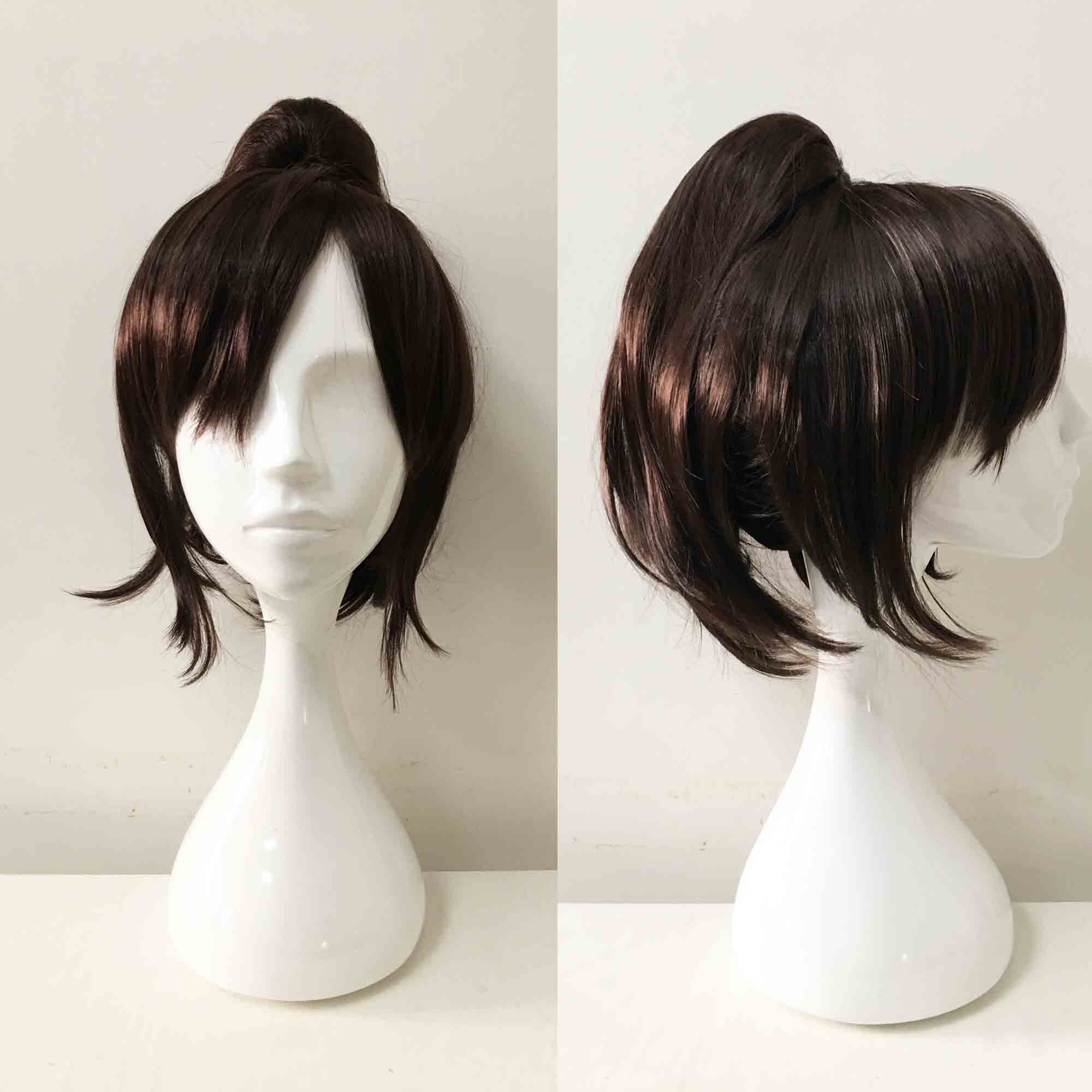 Brown ponytail wig cosplay cheap