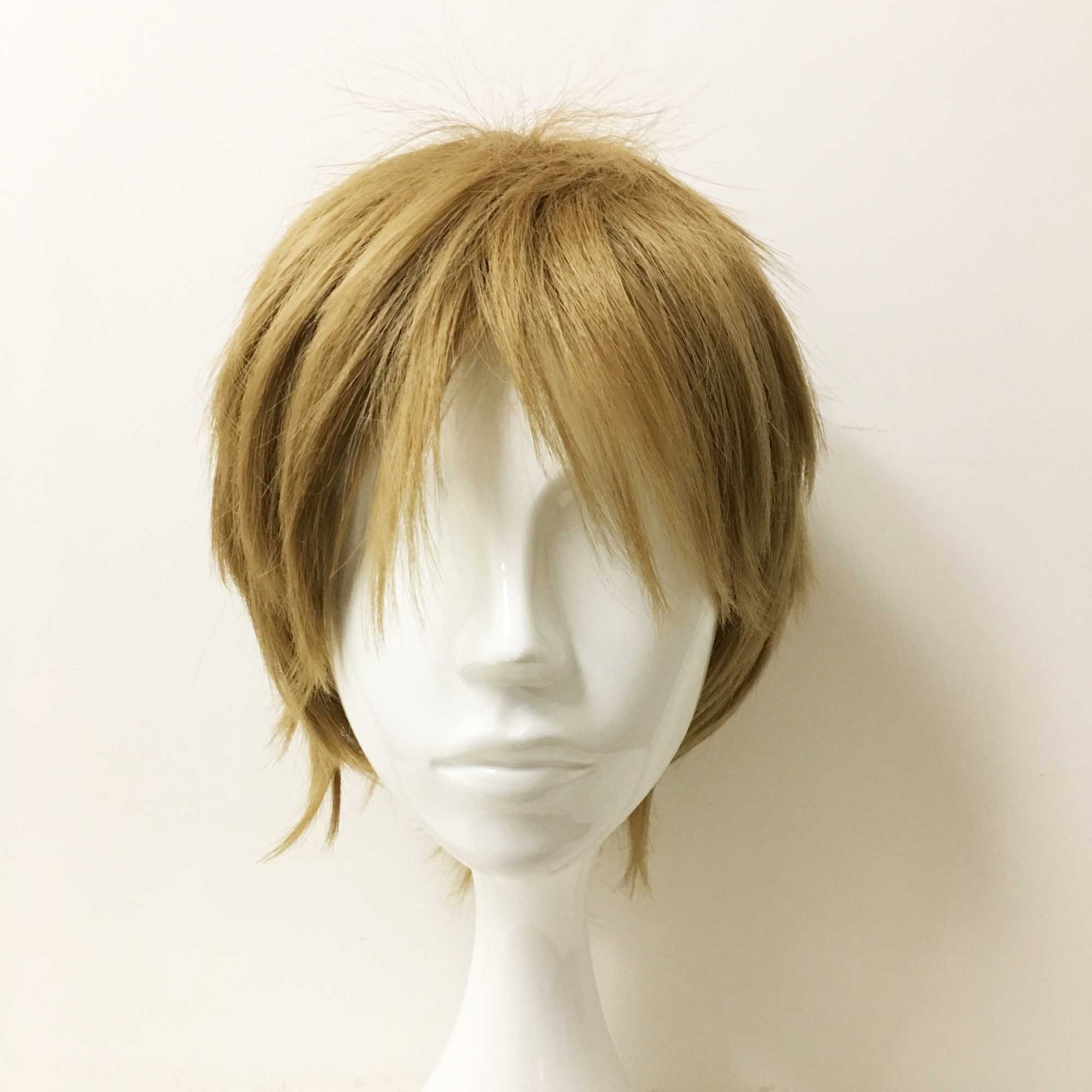 Compre Peruca curta de aosiwig natural brown peruca para homens mulheres  masculino menino cabelo sintético com bangs cosplay Anime Halloween Daily  Wig
