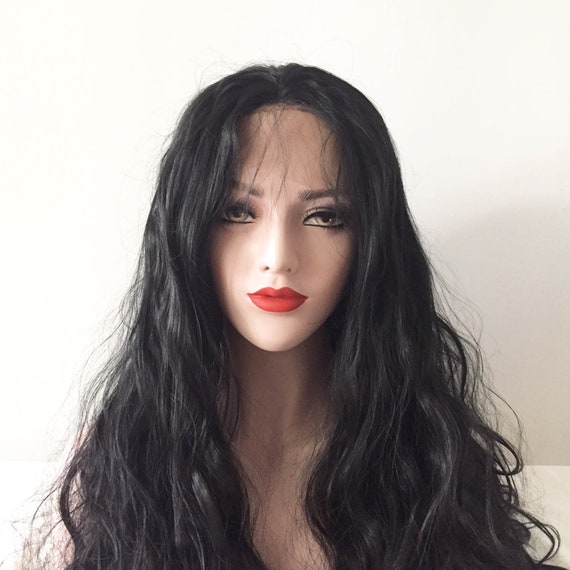 Women Lace Front Black Baby Hair Pre Plucked Natural Hairline Etsy