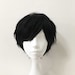 White Dawn reviewed Men Cosplay Anime Black Fringe Bangs Short Hair Layered Wig Free Cap