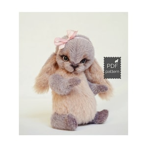 Teddybär Schnittmuster Künstlerhäschen Nähen PDF Pattern