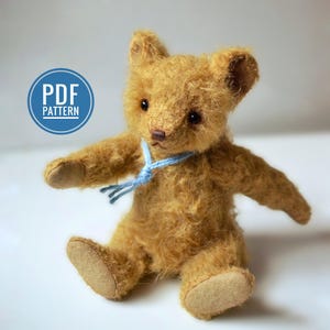 Mohair Teddy Bear Sewing PDF Pattern