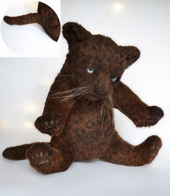 life size black panther stuffed animal