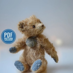 Miniature Classic Teddy Bear Pattern Traditional Artist Bear PDF Pattern