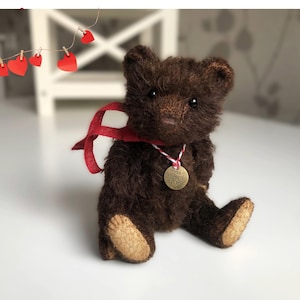 Mohair Classic Teddy Bear Chocolate 7,88 polegadas