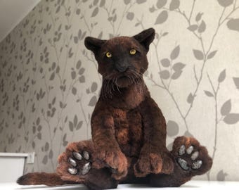 Stuffed Black Panther OOAK
