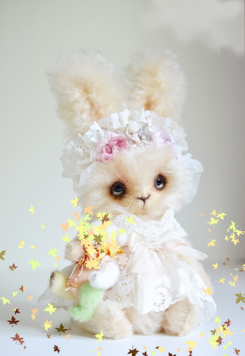 Artist Bunny Sewing Pattern PDF Artist Rabbit Toy Making Pattern Soft Animal Pattern