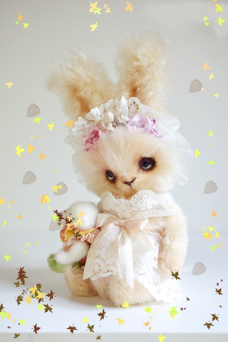 Artist Bunny Sewing Pattern PDF Artist Rabbit Toy Making Pattern Soft Animal Pattern