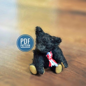 Miniature Vintage Classic Teddy Bear Pattern Traditional Artist Bear PDF Pattern